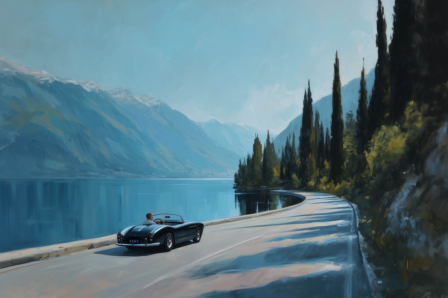 Couples, encounters, and alpine lifestyle. This collection includes human stories, fashion, vintage cars — everything that brings emotion to the mountains.  Keywords: people, moment, couple, story, meeting, car, lifestyle, fashion, emotion, connection