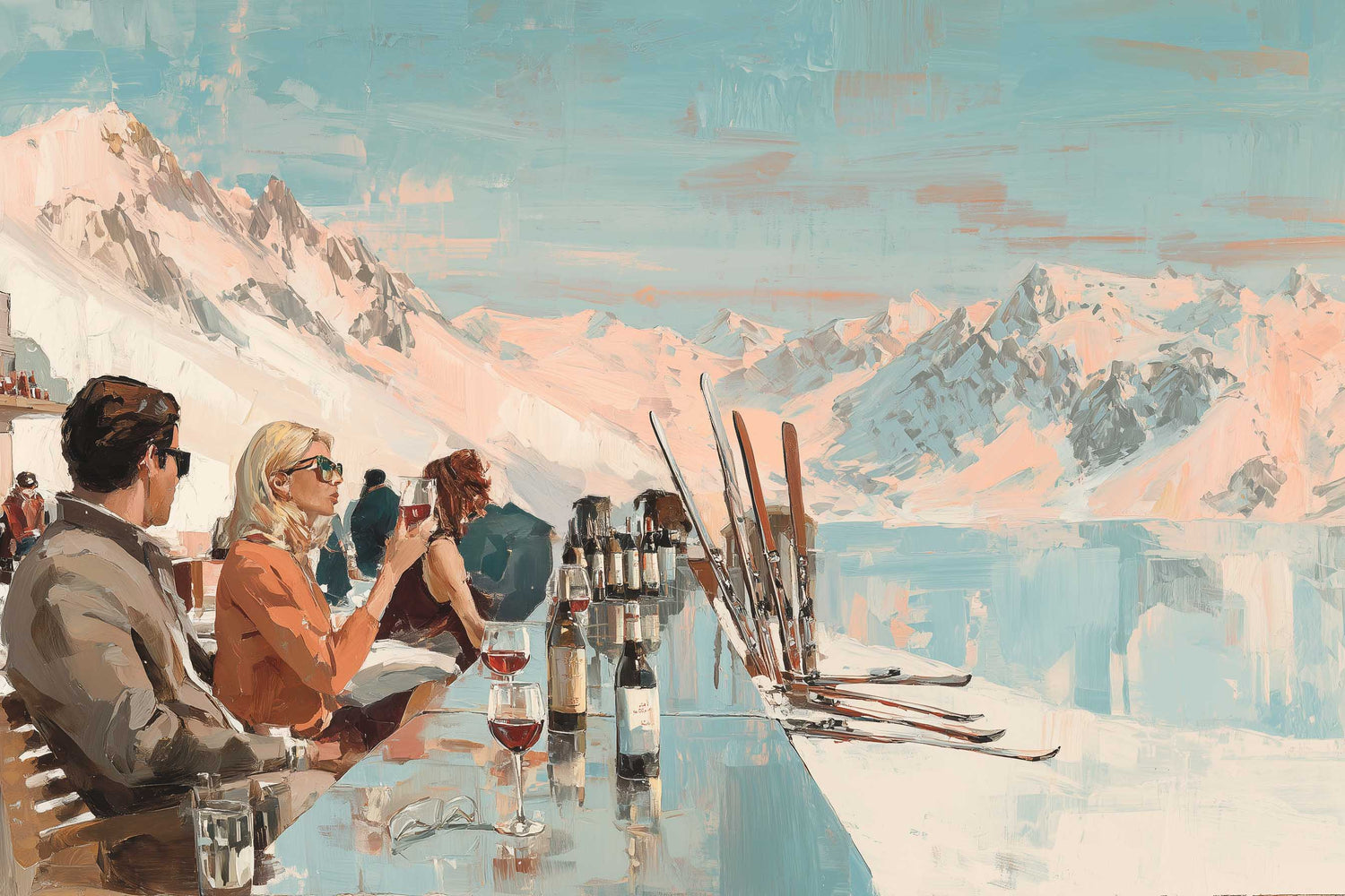 Ski slopes, cable cars, winter sports, snow and motion. This collection captures the spirit of alpine adventure — dynamic scenes, crisp air, and iconic resorts.  Keywords: ski, lift, snow, davos, zermatt, st-moritz, alpine, adventure, winter, slopes