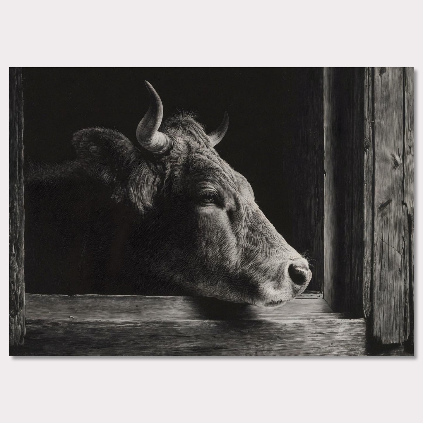 Poster titled 'The stillness of a cow' from ArtDarts