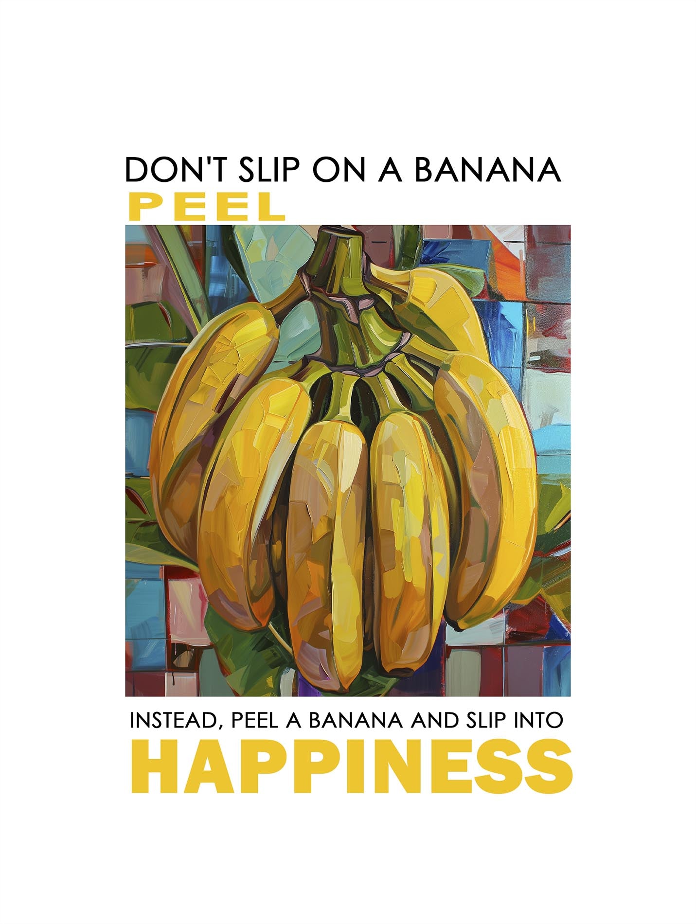 Abstract Bananas Poster - ArtDarts poster