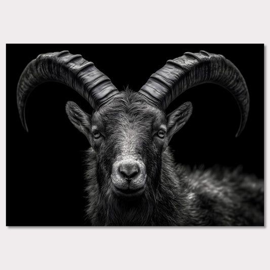 Poster titled 'The pride of an alpine ibex' from ArtDarts
