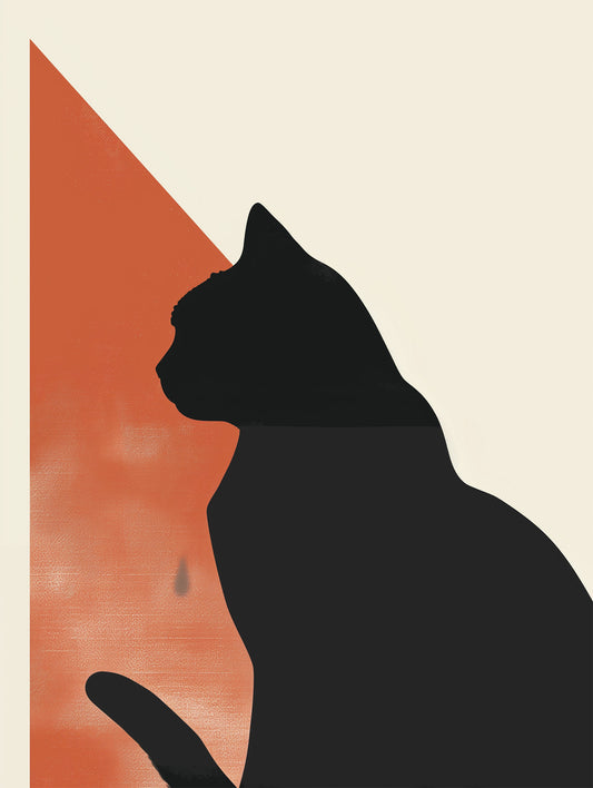 Black cat luck Poster