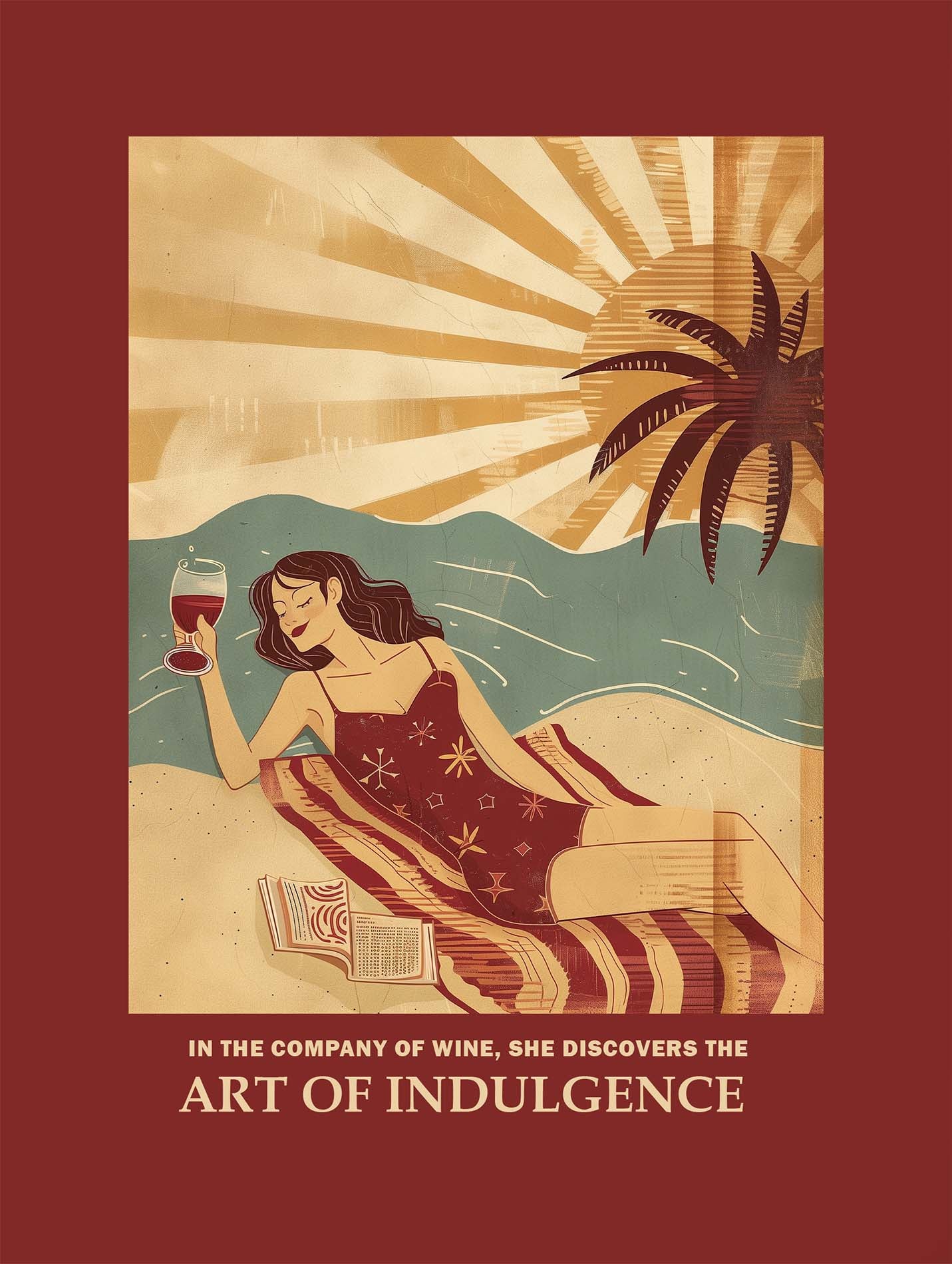 She and Wine Poster.