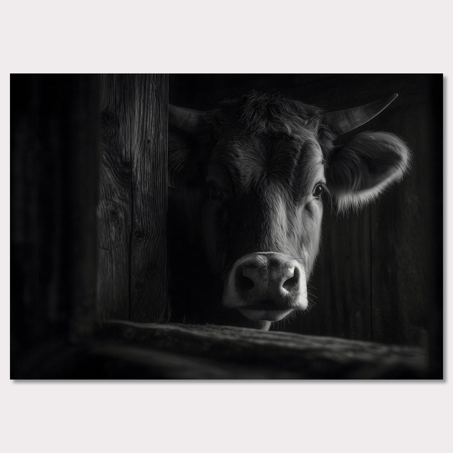 Poster titled 'The presence of a cow' from ArtDarts