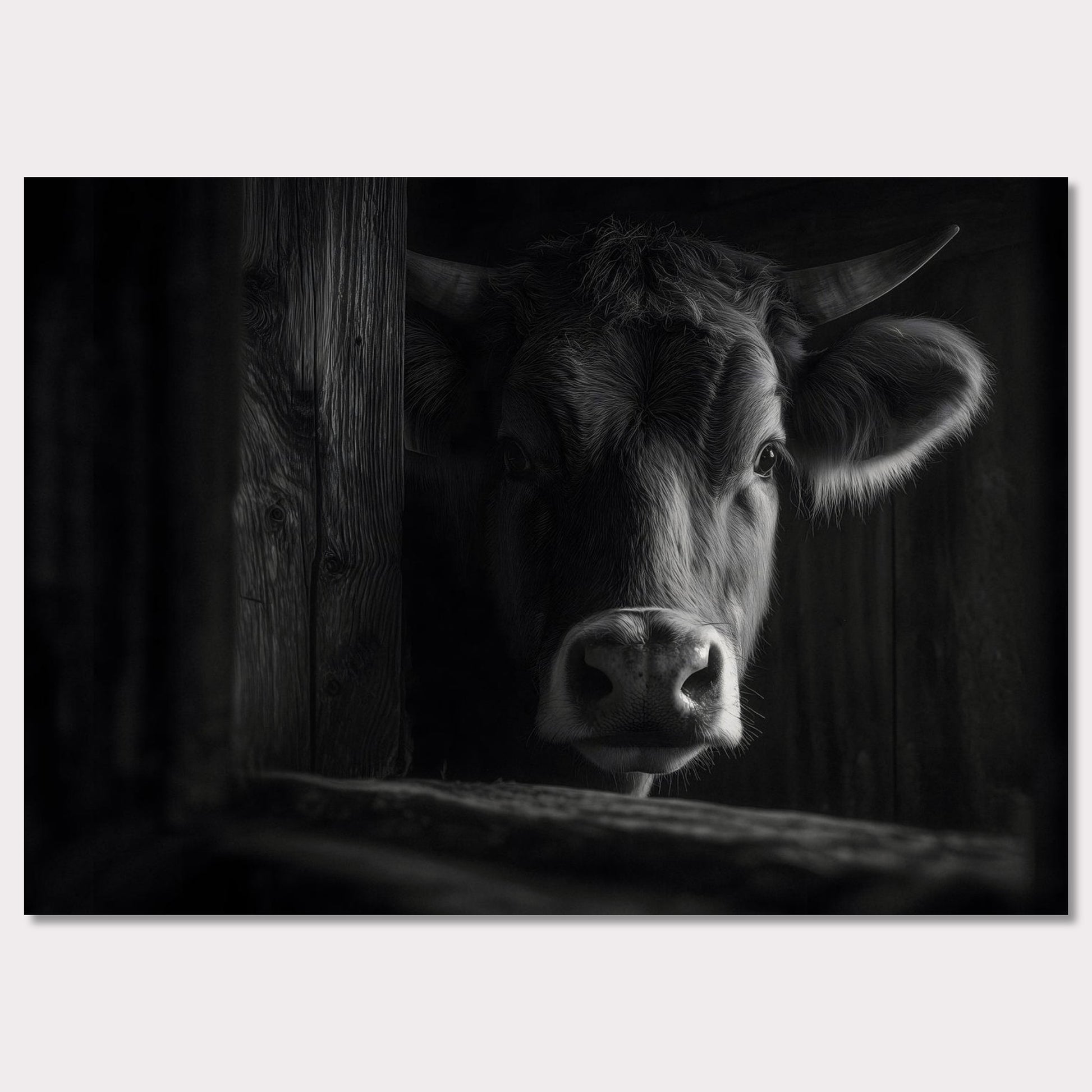 Poster titled 'The presence of a cow' from ArtDarts