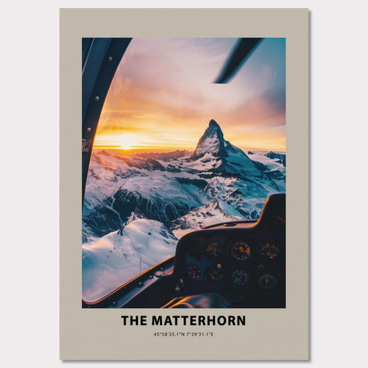 Poster titled 'The Matterhorn Poster' from ArtDarts