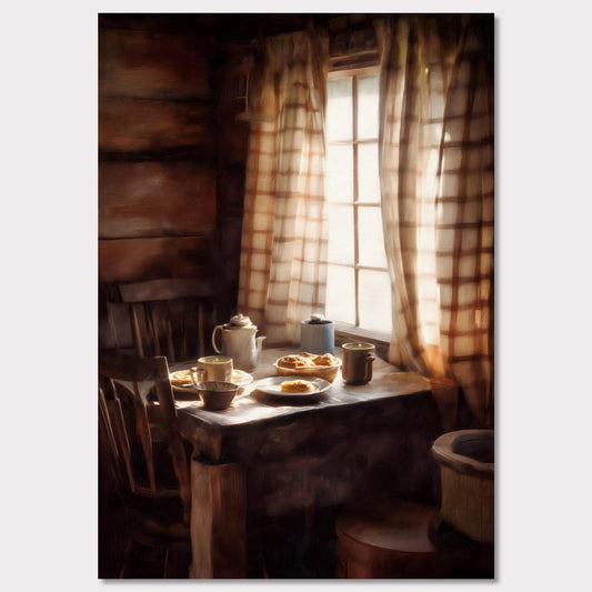 Poster titled 'Table for One, Alpine Kitchen' from ArtDarts