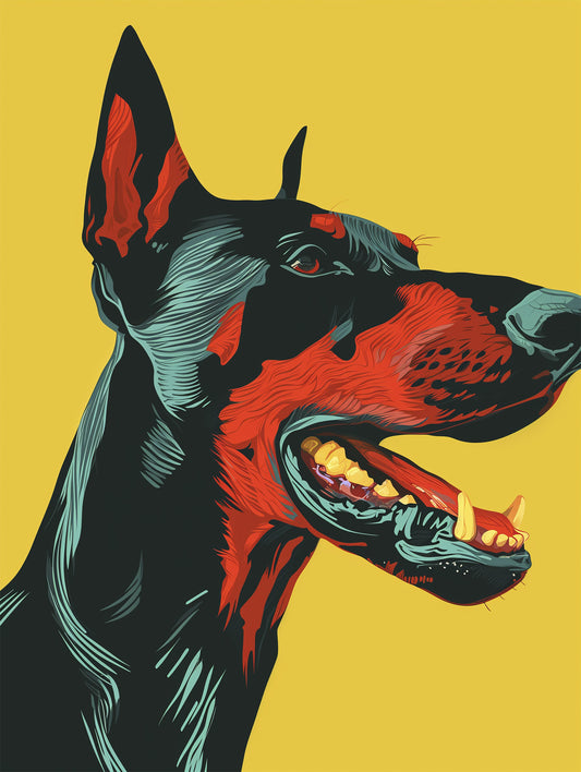 Pop Doberman Poster