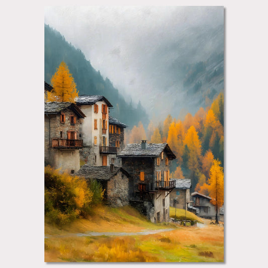 Poster titled 'Alpine Lightfall' from ArtDarts