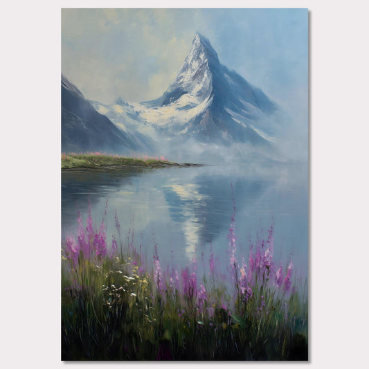 Poster titled 'Matterhorn & Fireweed' from ArtDarts