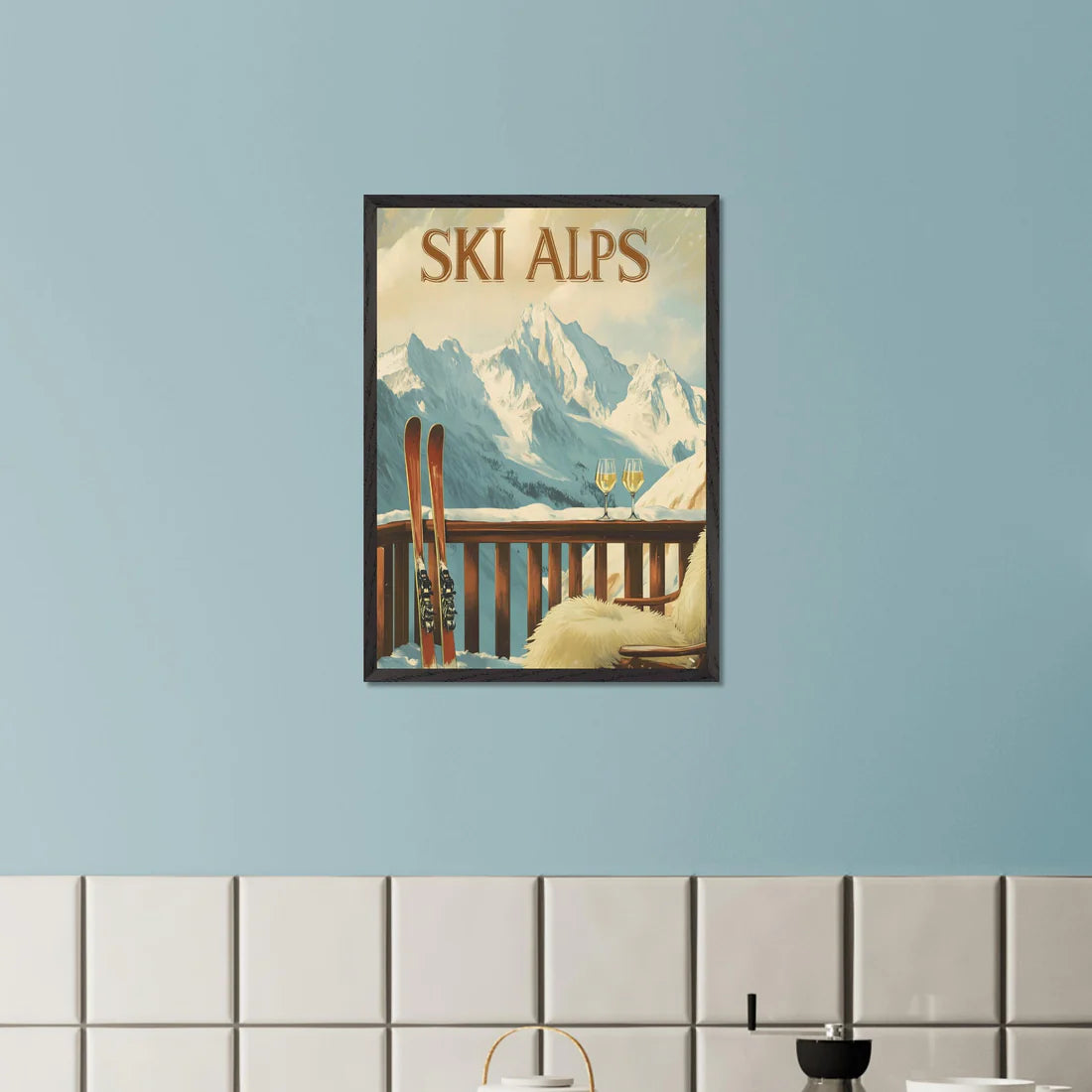 Serenity of Ski Alps - Poster