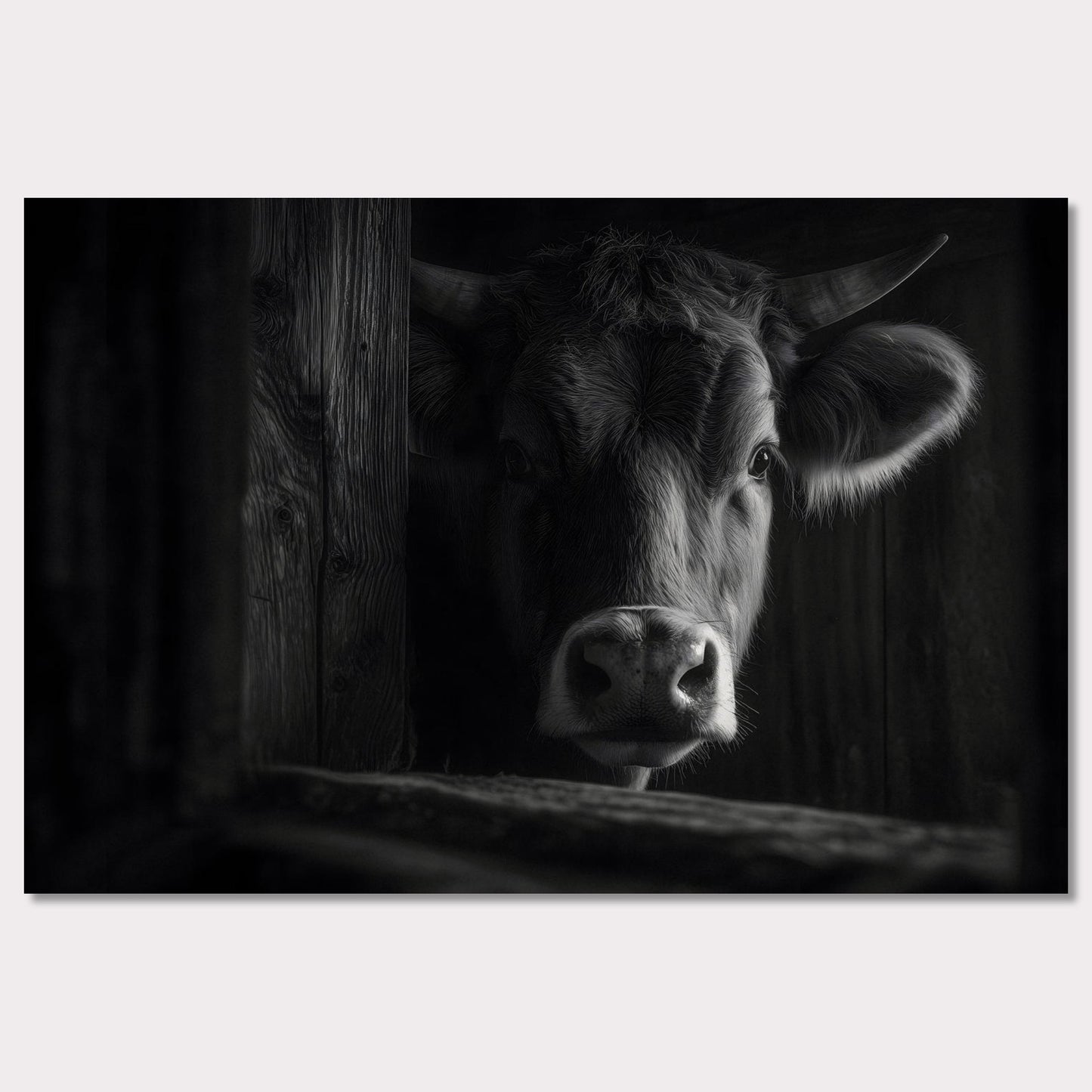 Poster titled 'The presence of a cow' from ArtDarts