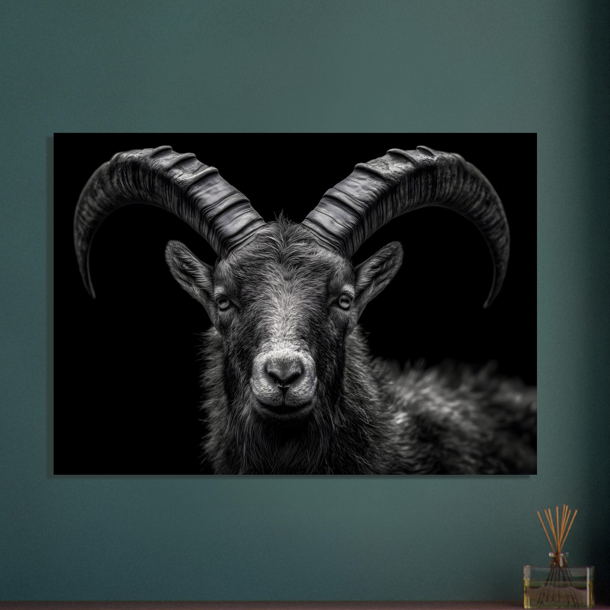 Poster titled 'The pride of an alpine ibex' from ArtDarts