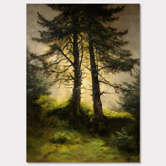 Poster titled 'Alps Forestlight' from ArtDarts