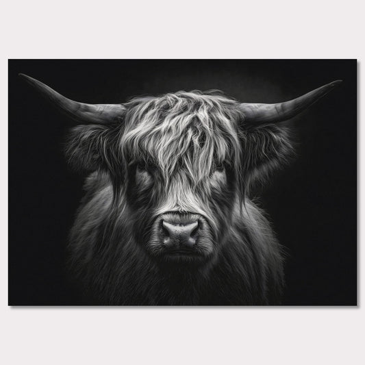 Poster titled 'The strength of a highland cow' from ArtDarts