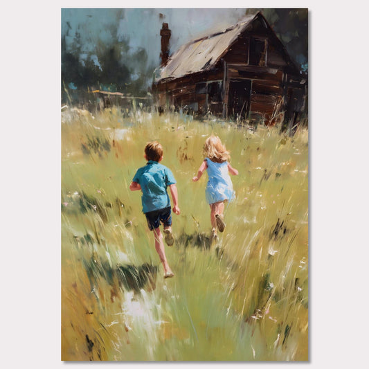 Poster titled 'Running Home, Summer Alps' from ArtDarts