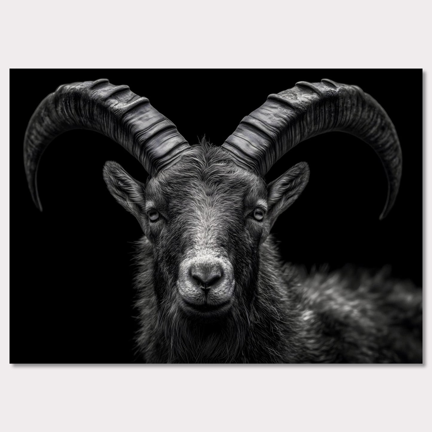 Poster titled 'The pride of an alpine ibex' from ArtDarts