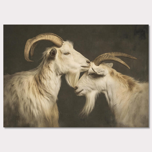Poster titled 'The affection of goats' from ArtDarts