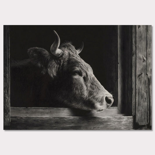 Poster titled 'The stillness of a cow' from ArtDarts