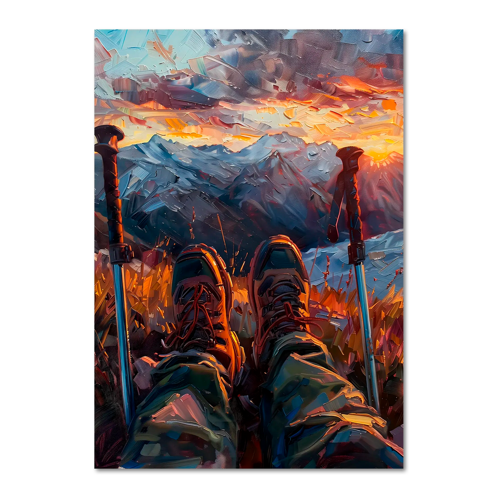 A Moment of Peace at the Summit - Poster