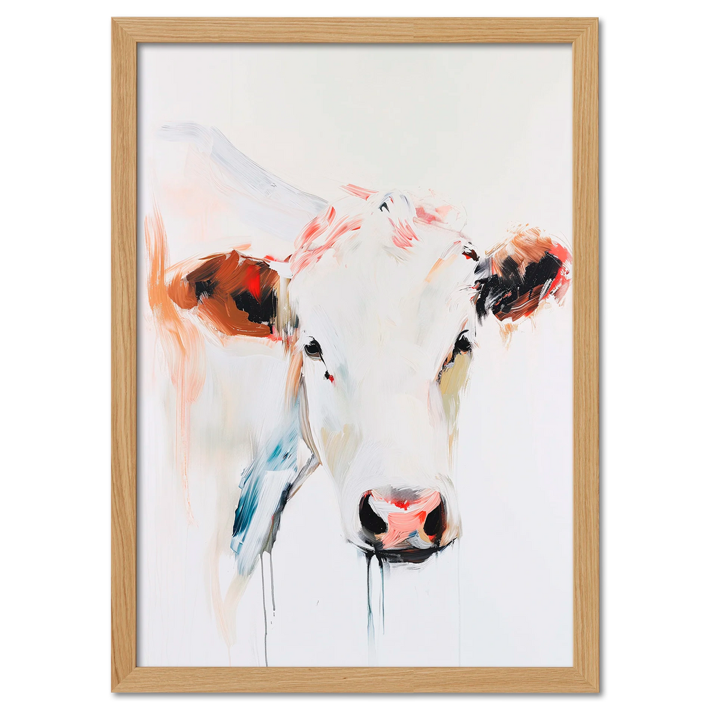 Albino Cow - Poster