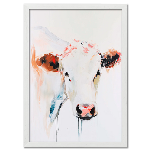 Vache albinos - Affiche