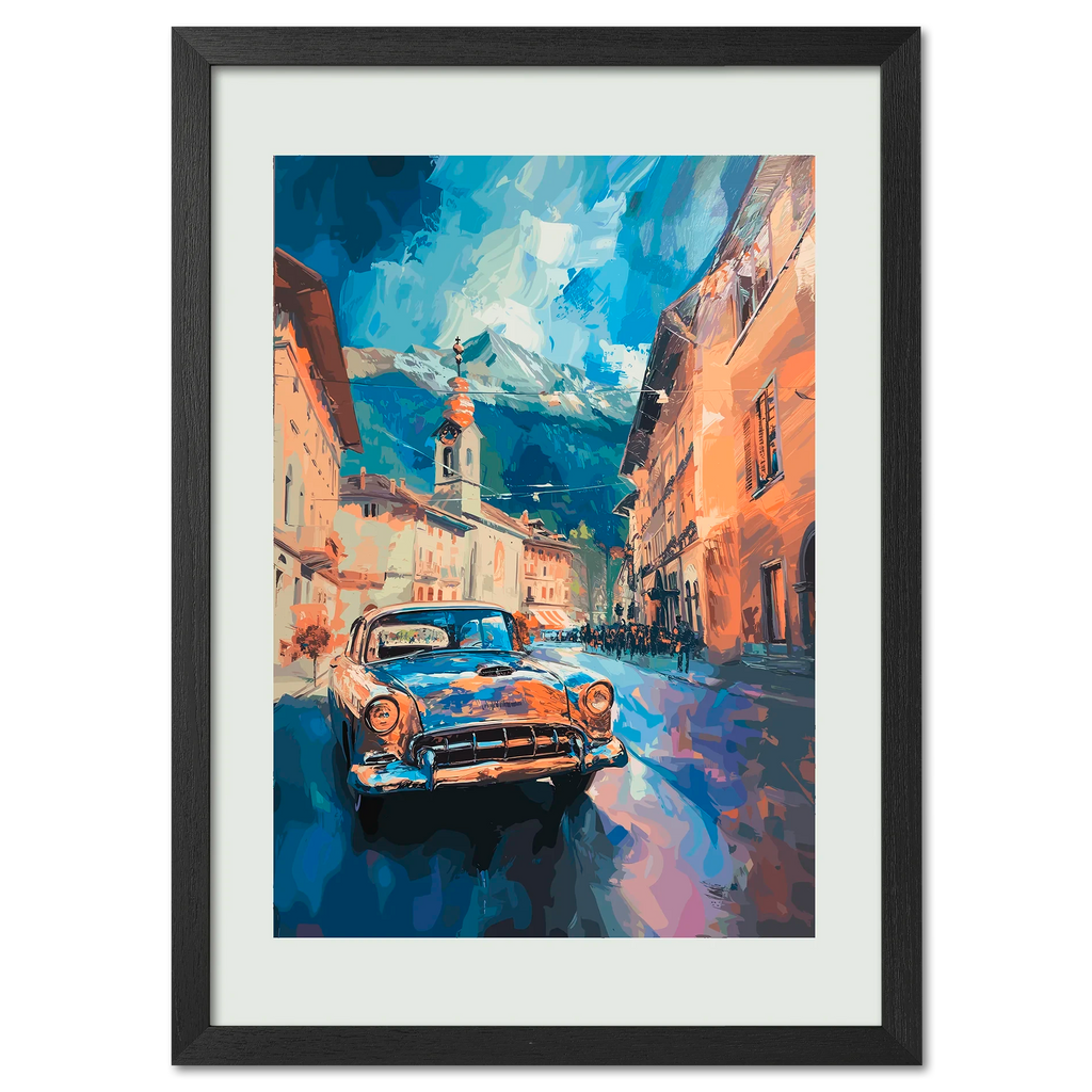 Along the Street of Switzerland - Poster