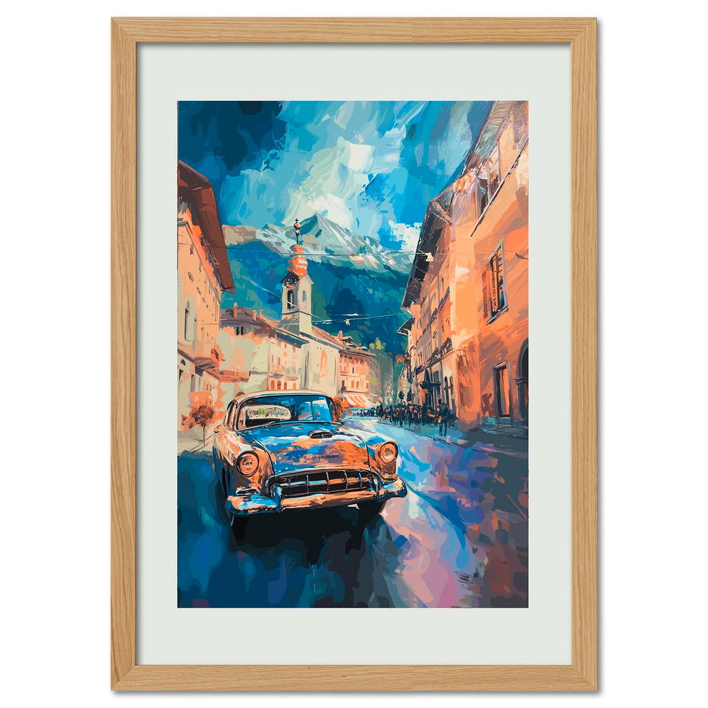 Along the Street of Switzerland - Poster