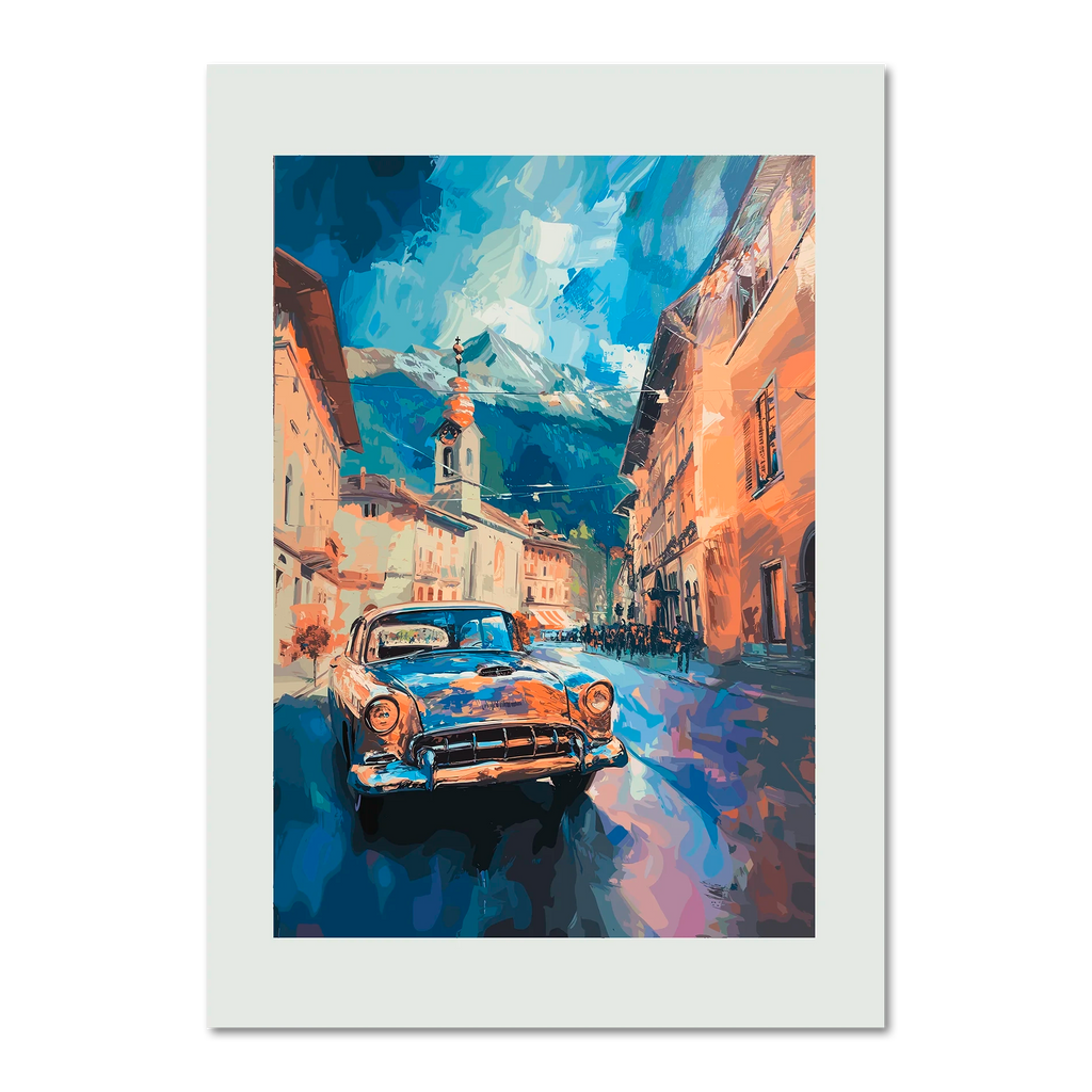 Along the Street of Switzerland - Poster