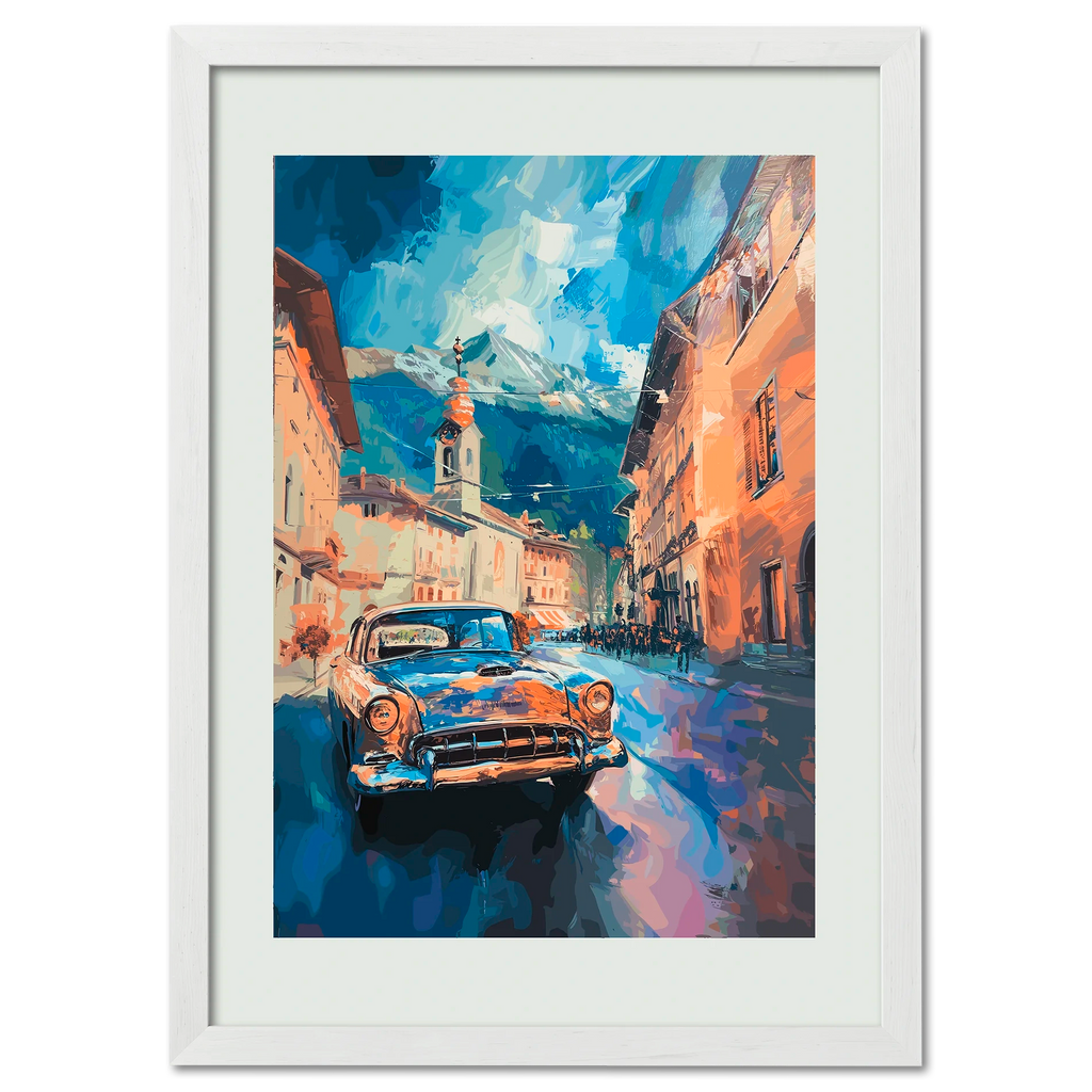 Along the Street of Switzerland - Poster