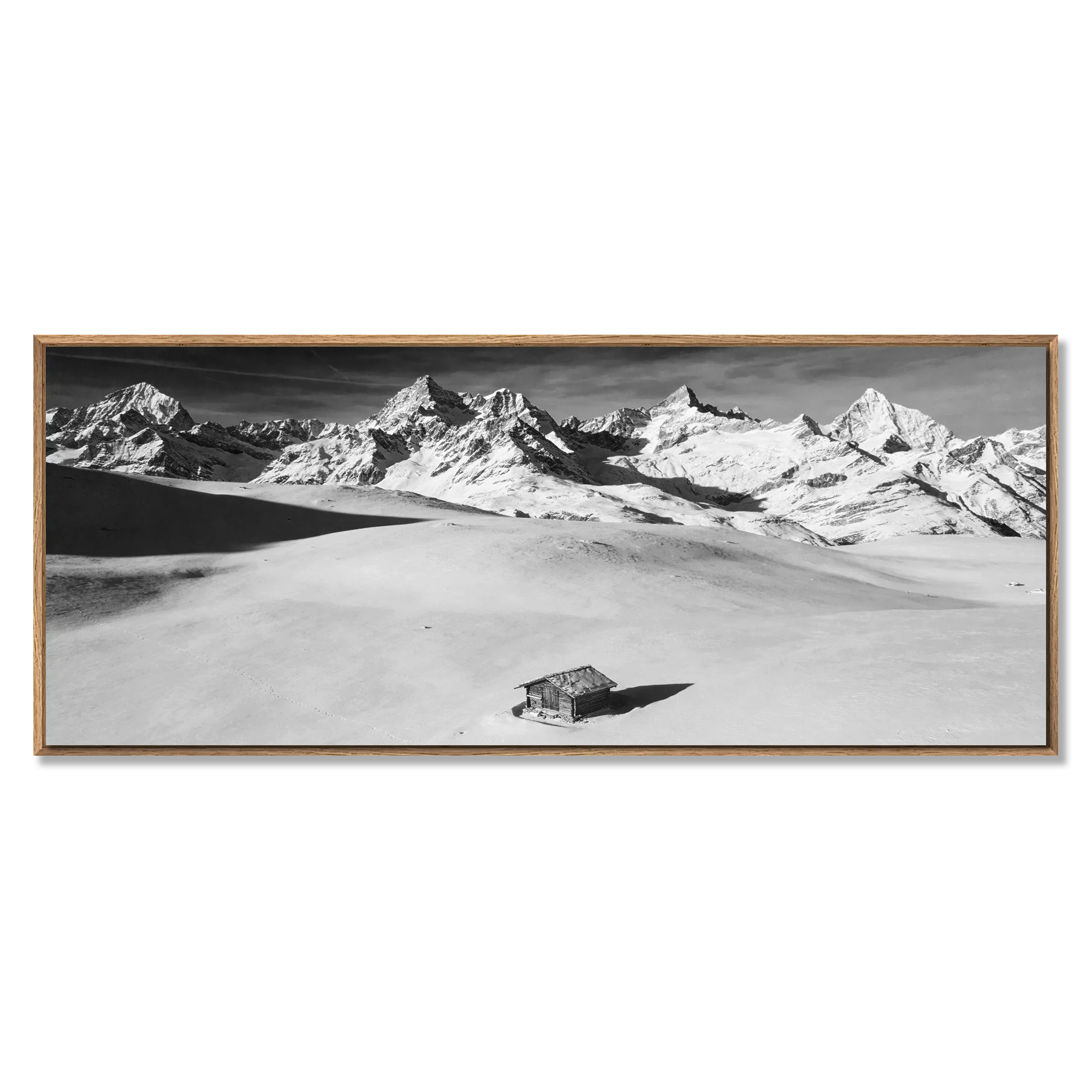 Alpine Cabin in Silence – Alu-Dibond wall art