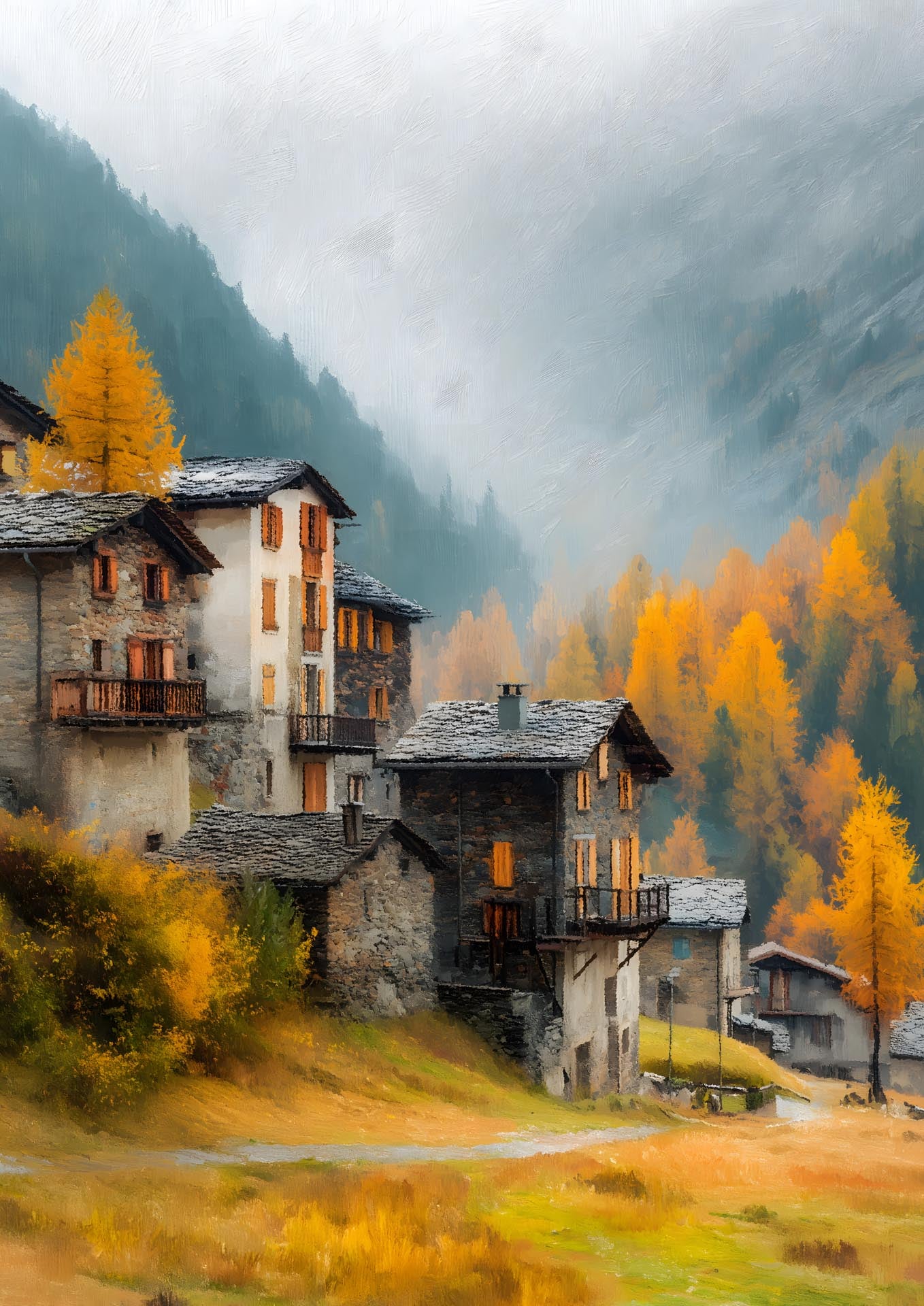 Alpenlichtfall - Poster 