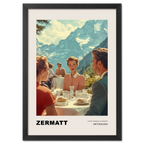 Romance alpine à Zermatt - Affiche