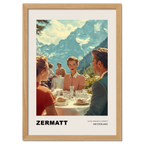 Romance alpine à Zermatt - Affiche