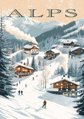 Alps - Ski Resort Adventure - Poster