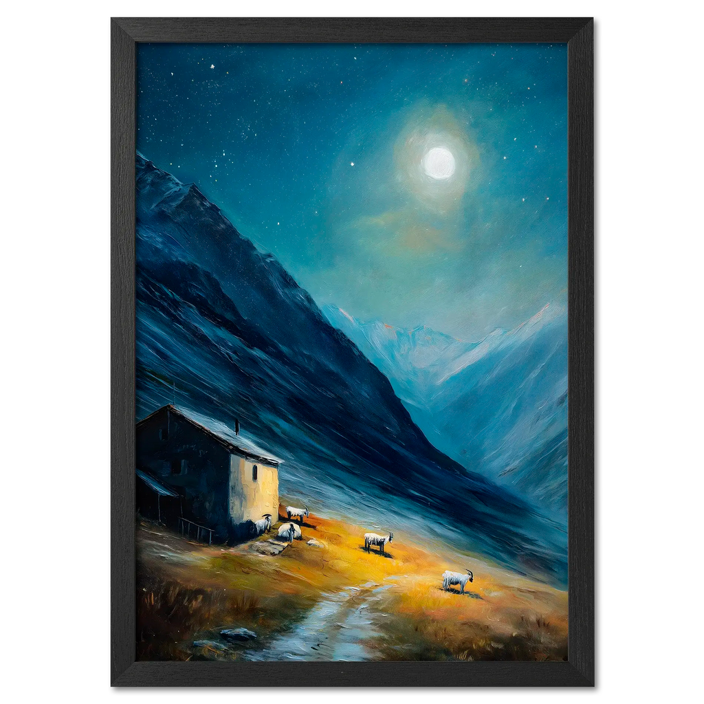 Alpen Abendrot - Poster 