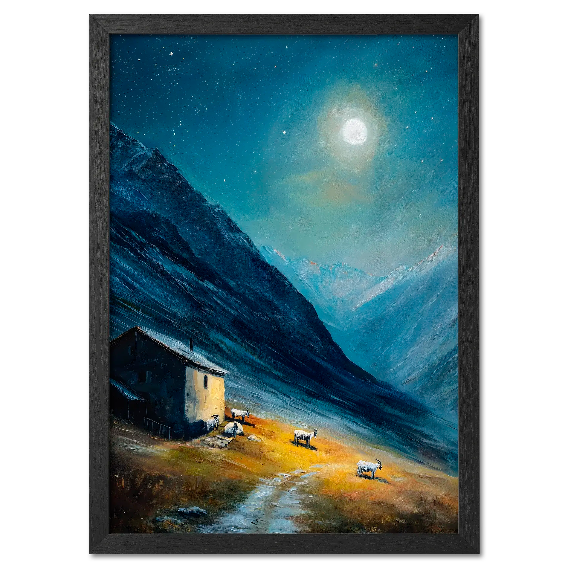 Alps Afterglow - Poster