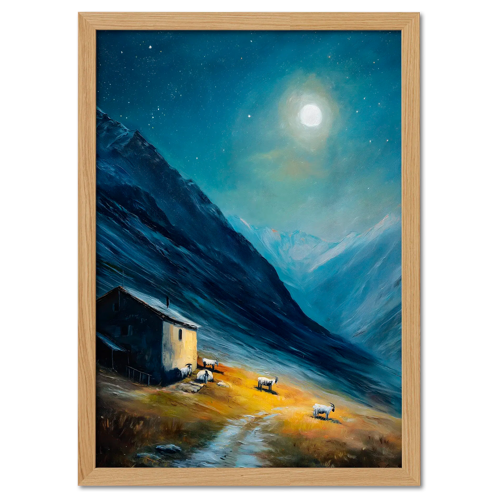 Alpen Abendrot - Poster 