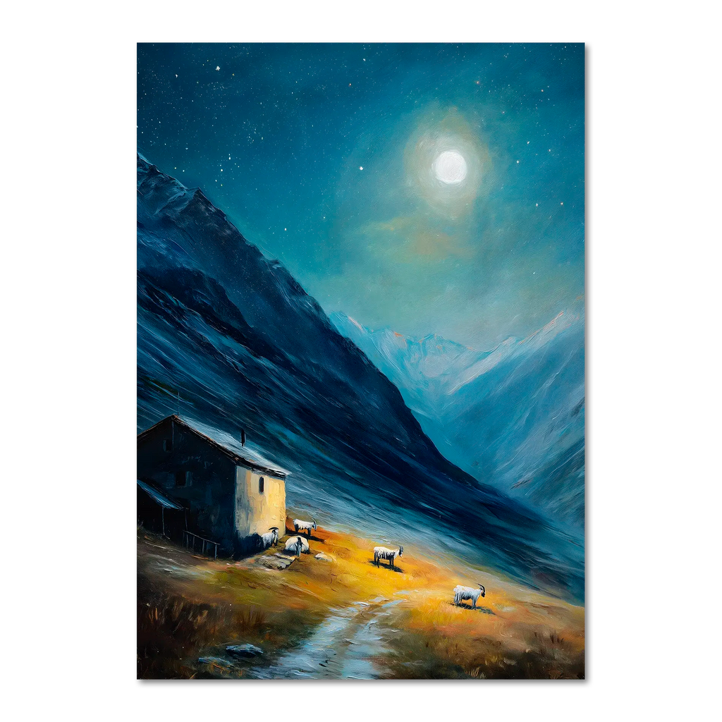 Alpen Abendrot - Poster 