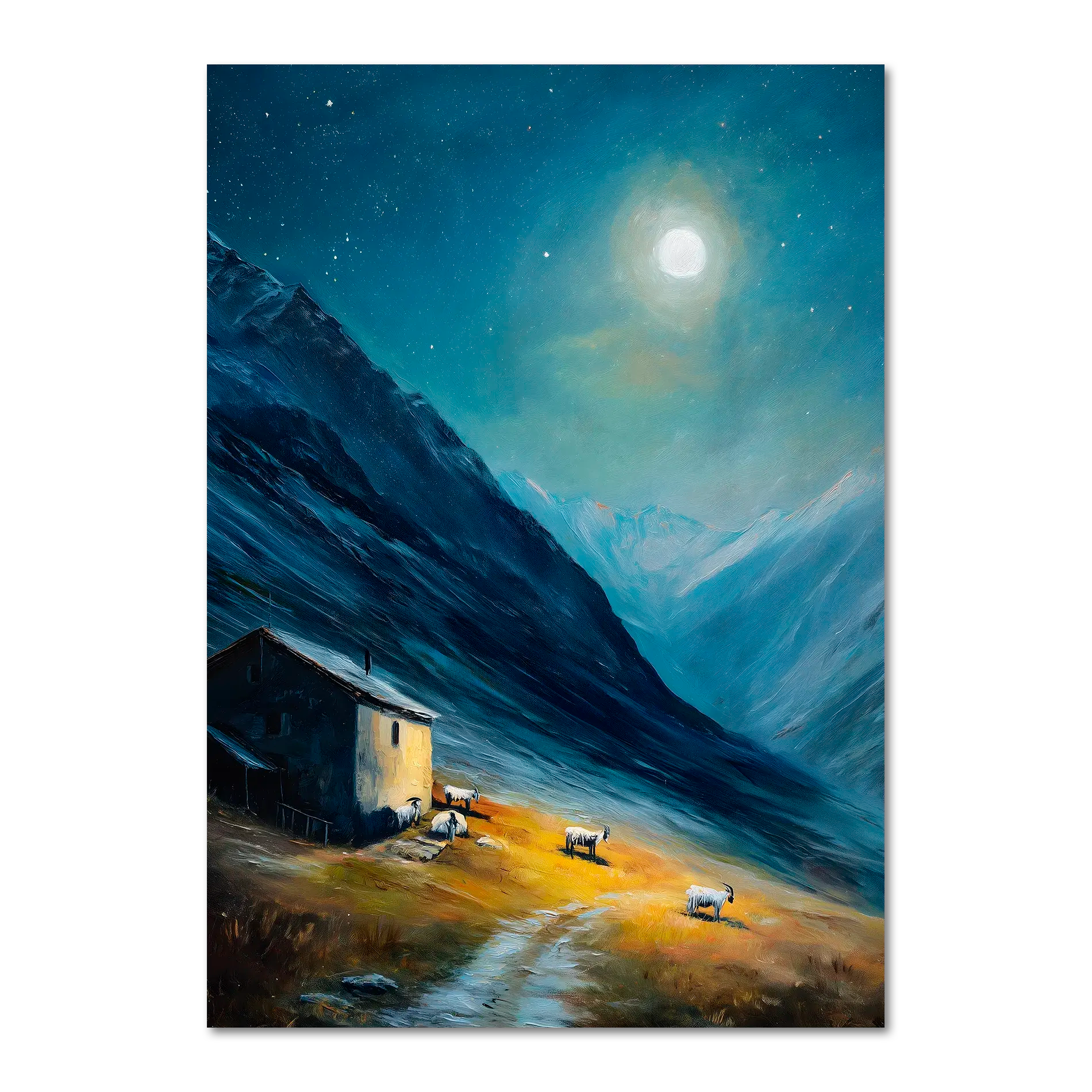 Alps Afterglow - Poster