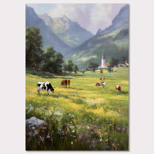 Poster titled 'Alps Bellfield' from ArtDarts