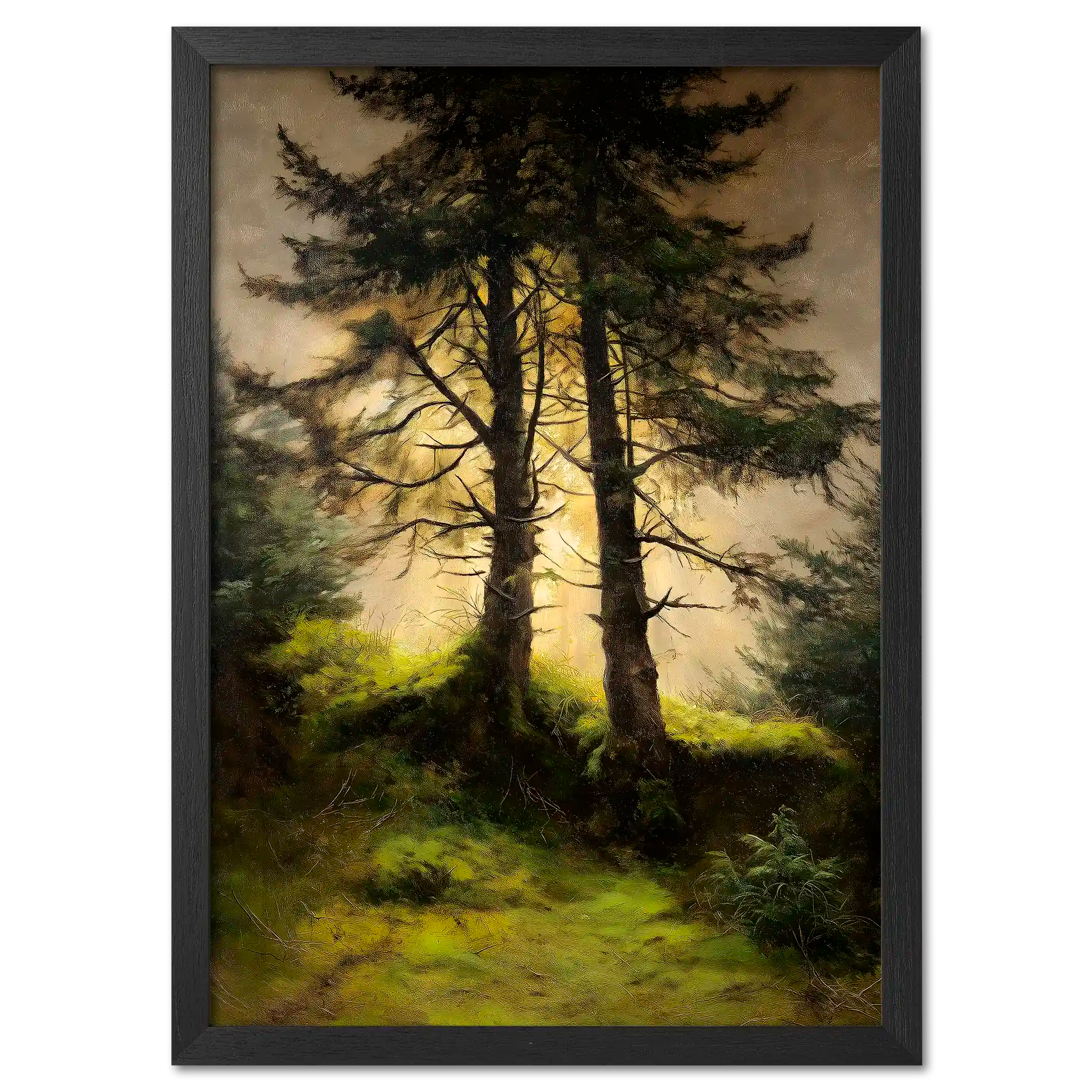 Alps Forestlight - Poster