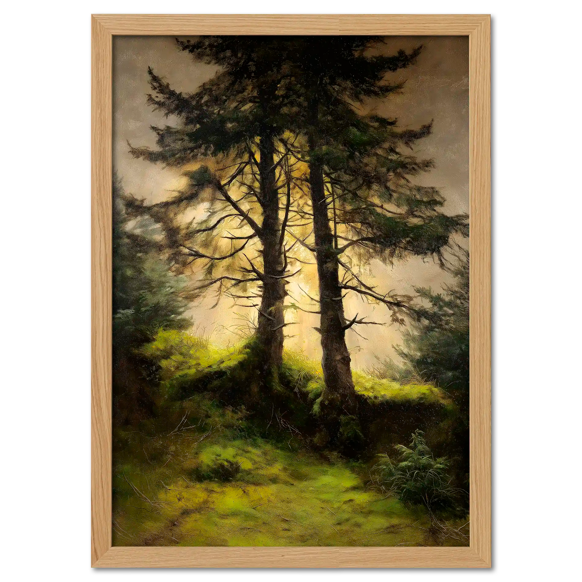 Alps Forestlight - Poster
