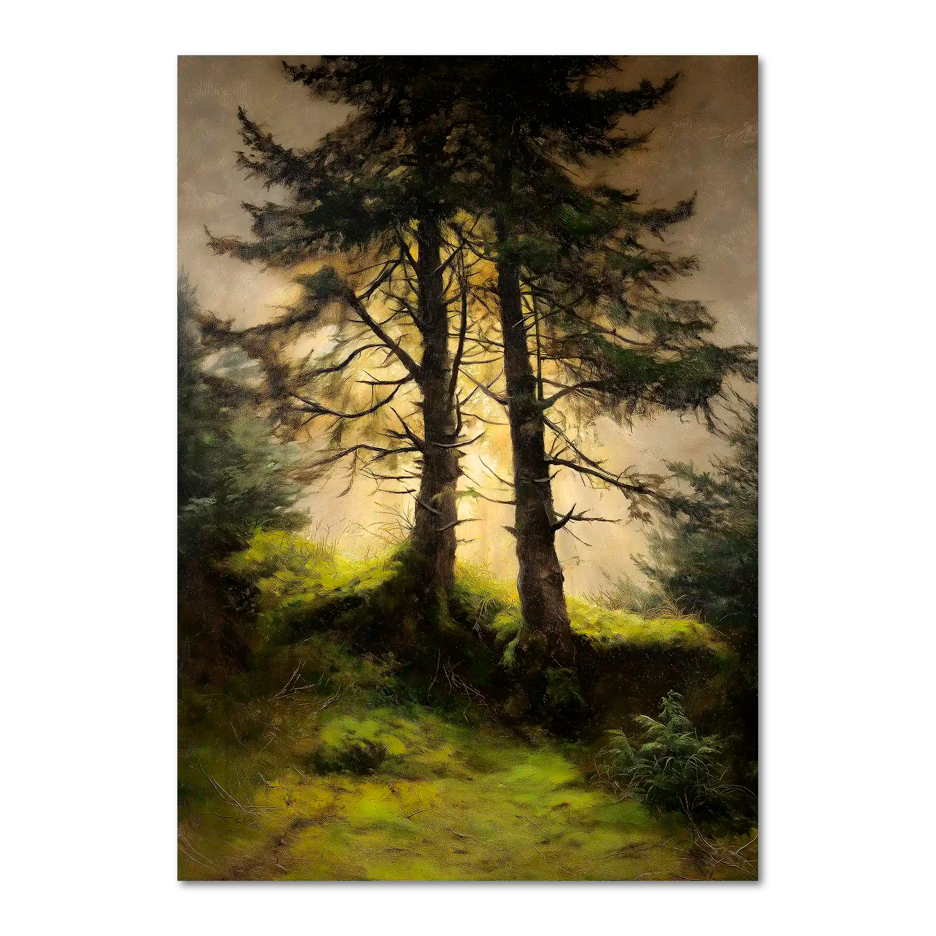 Alps Forestlight - Poster