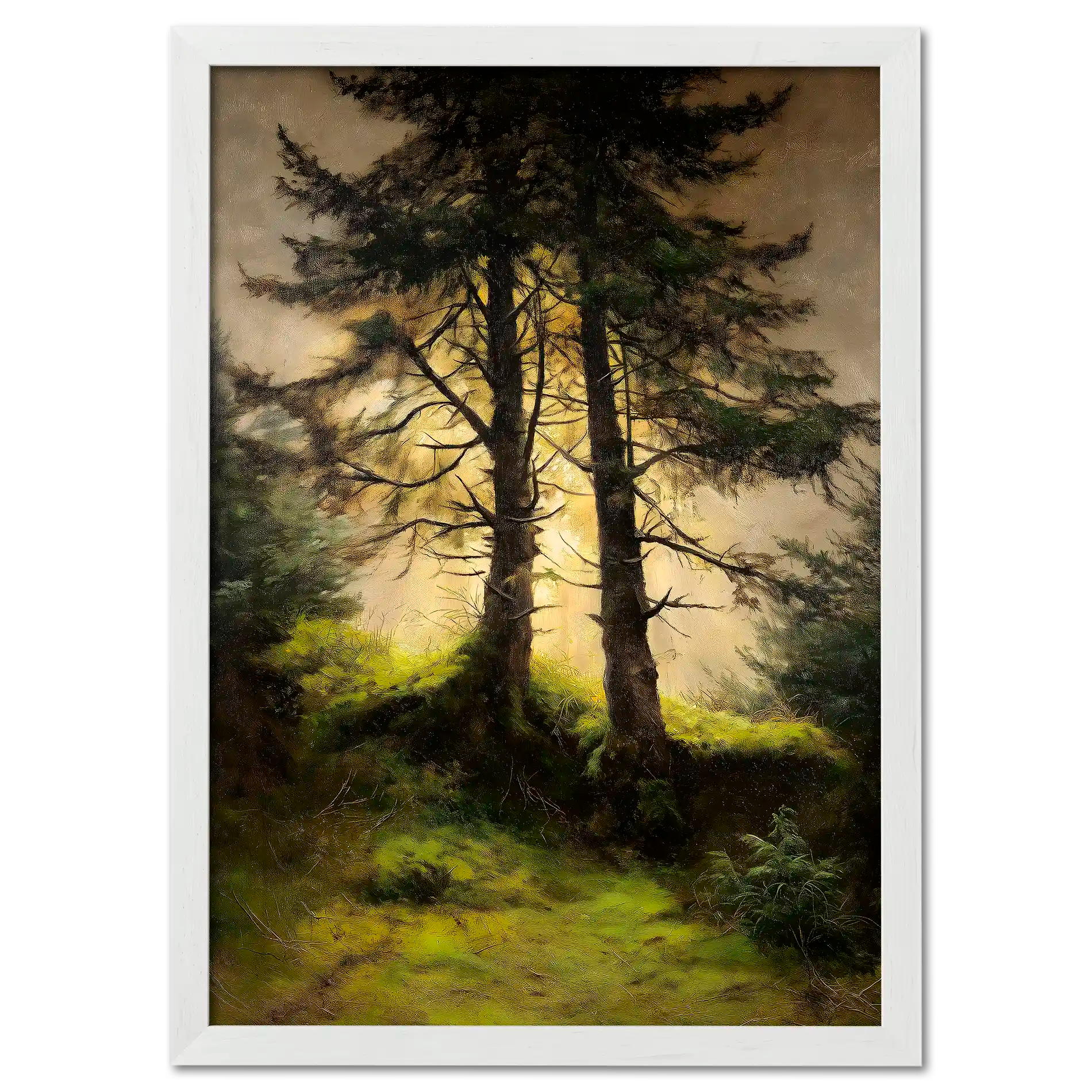 Alps Forestlight - Poster