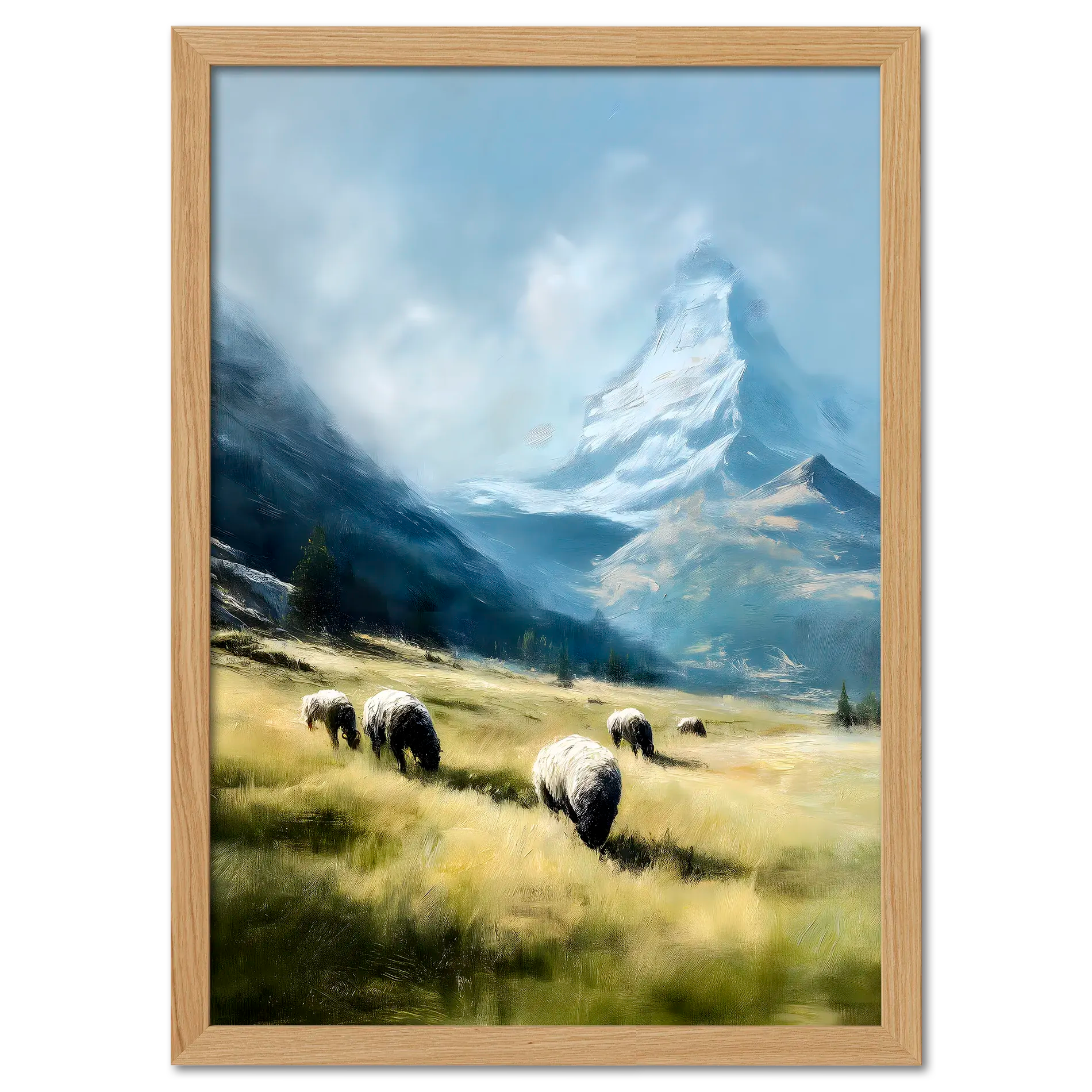 Alps Grazing - Poster