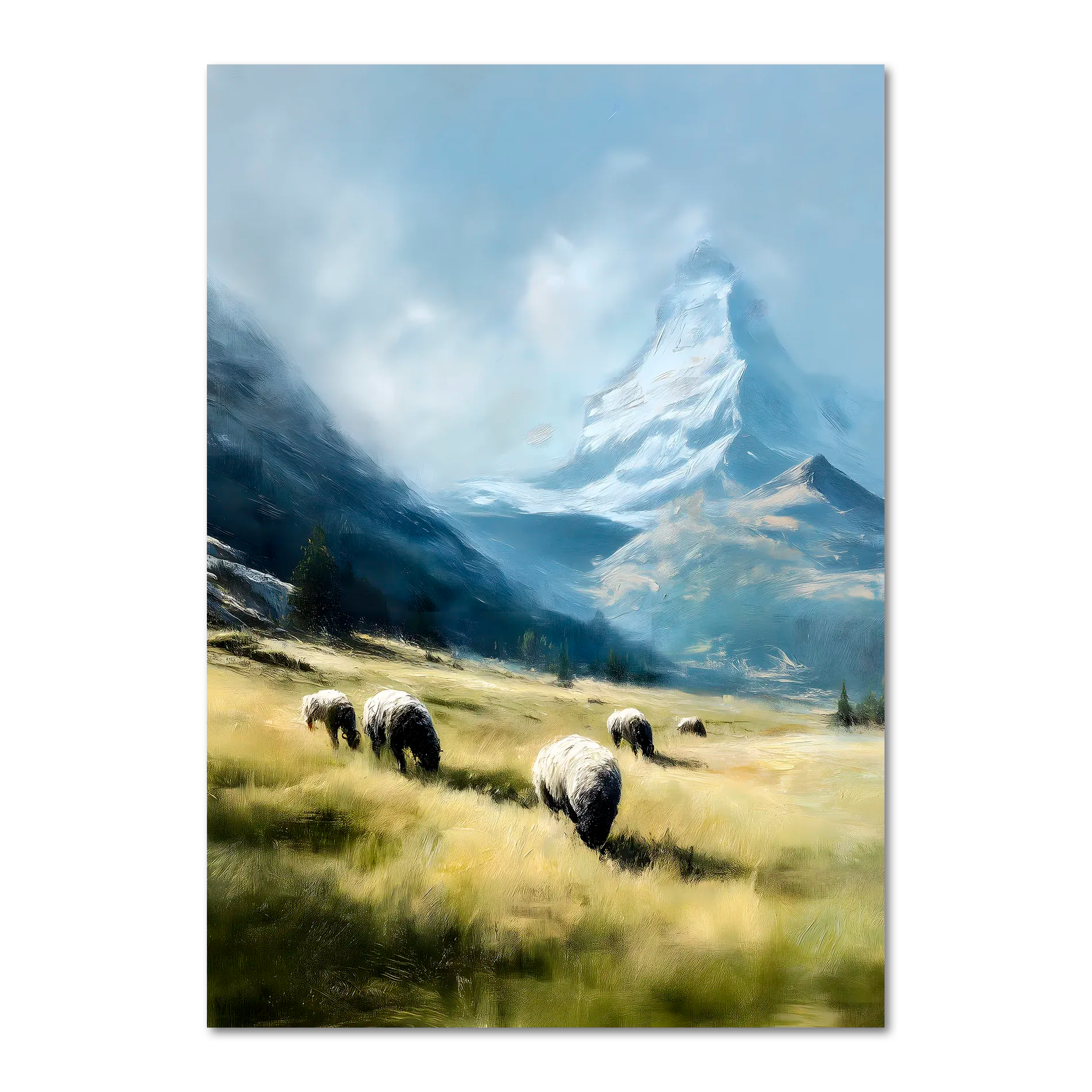 Alps Grazing - Poster