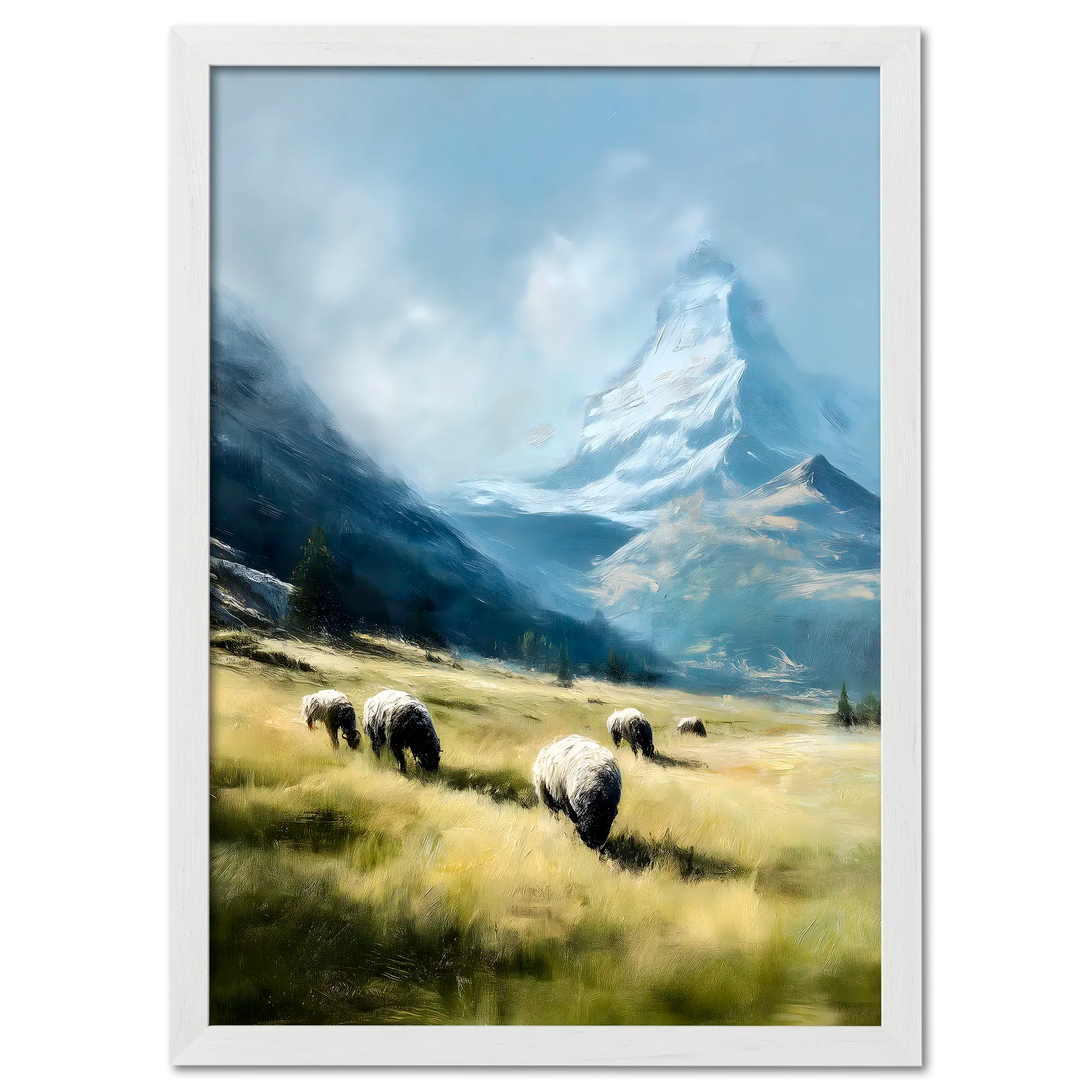 Alps Grazing - Poster