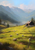 Alps Meadow - Poster