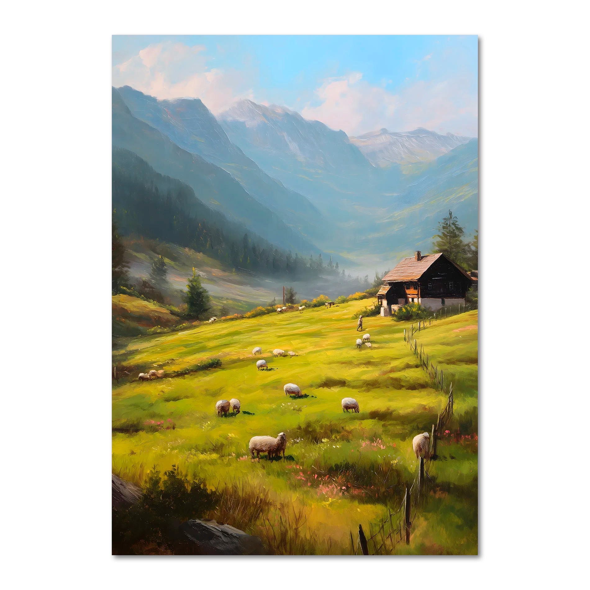 Alps Meadow - Poster
